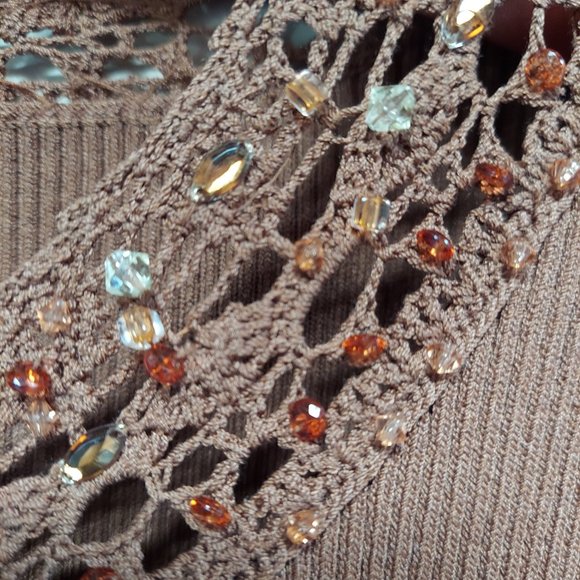 CE by Classiques Entier Silk Blend Cardigan Small - Picture 4 of 9